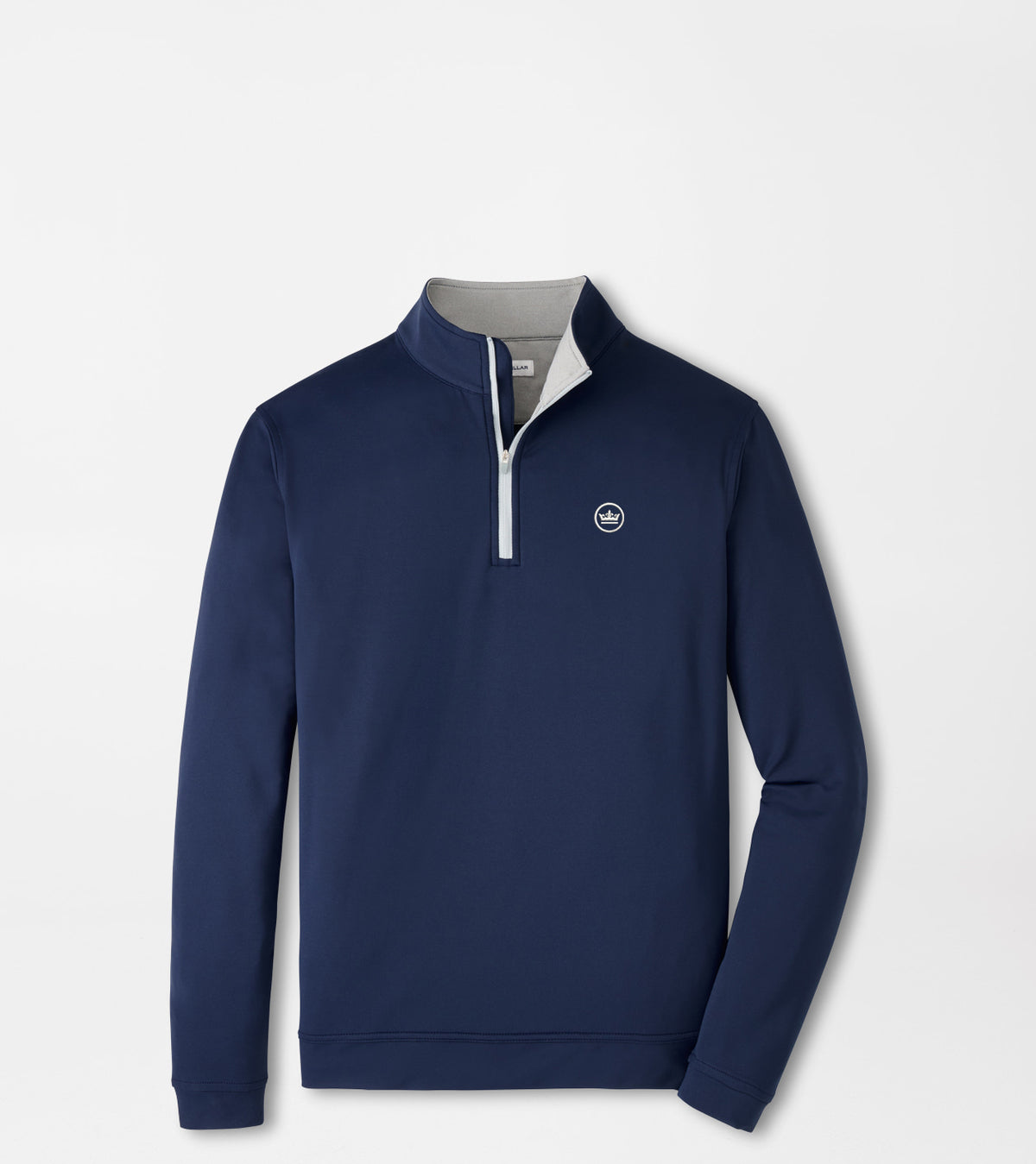 Crown Seal Logo Perth Performance Quarter-Zip Navy
