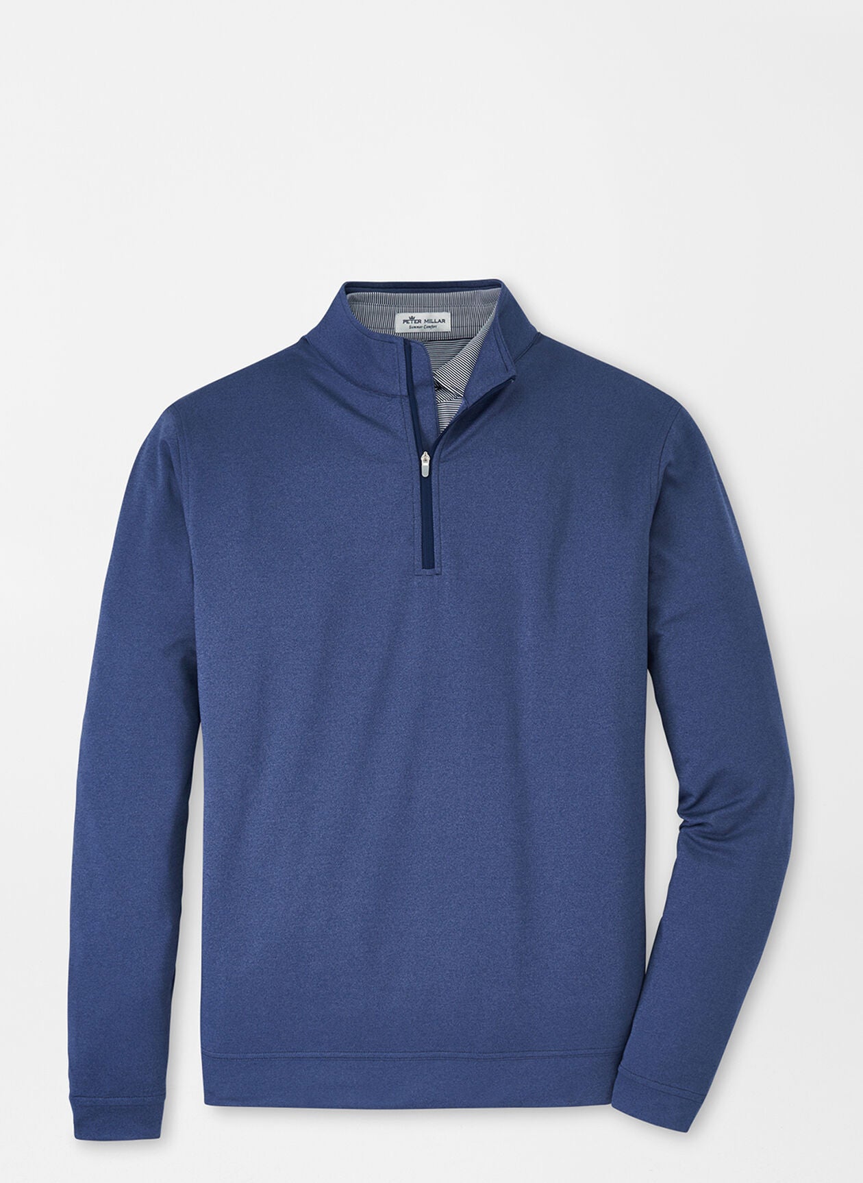 Perth Mélange Performance Quarter-Zip Navy