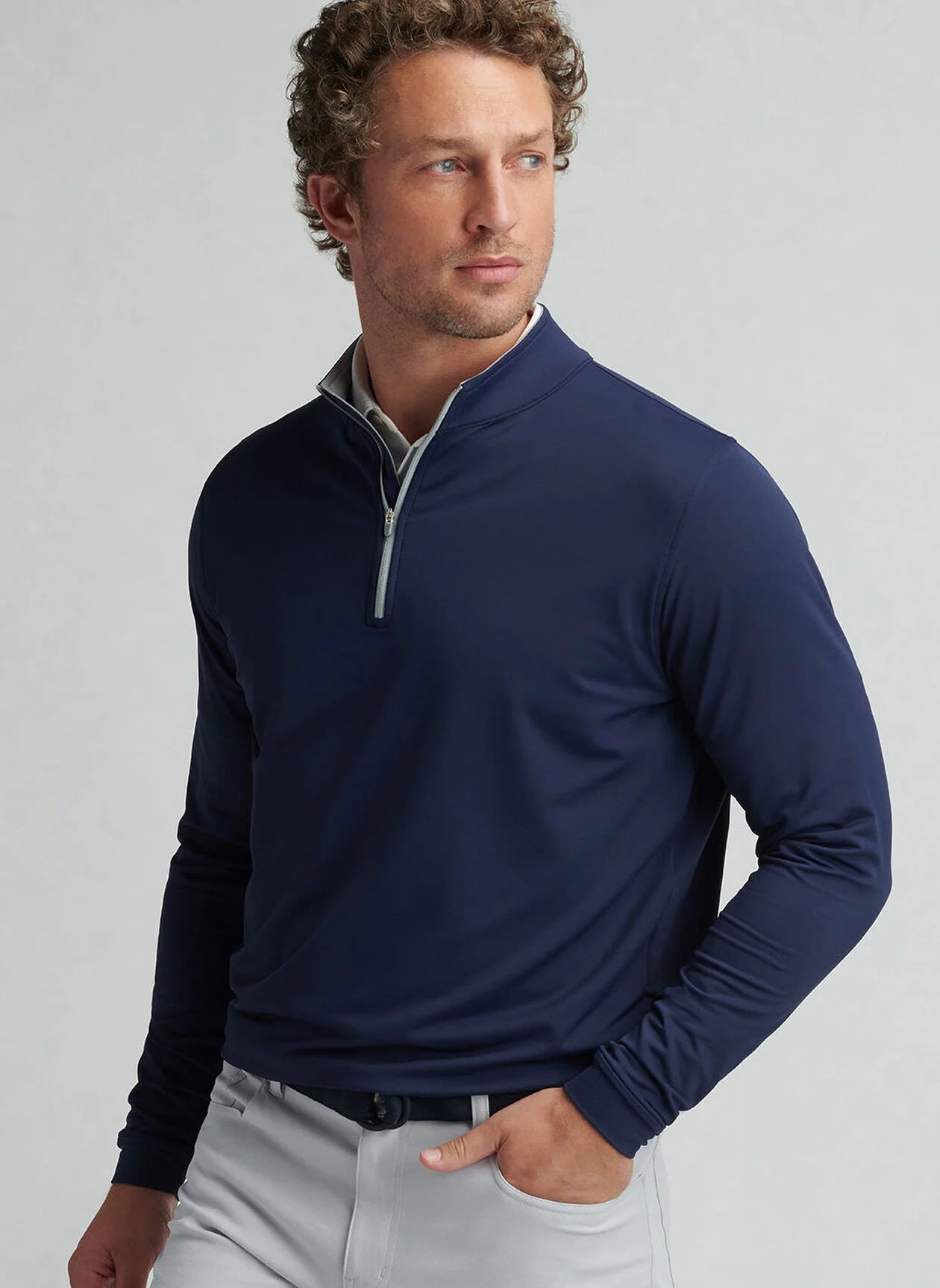 PERTH PERFORMANCE QUARTER-ZIP NAVY