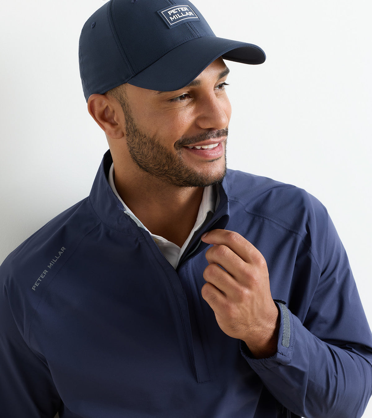 Shield Half-Zip Rain Shell Navy