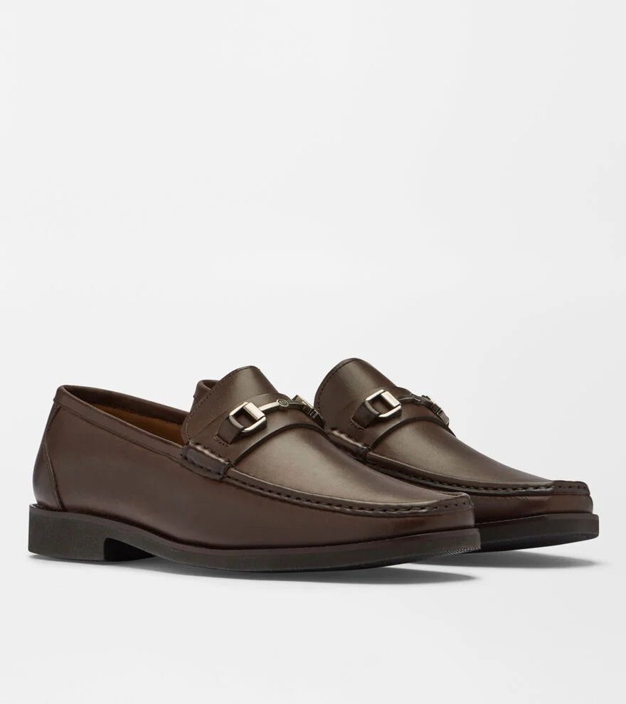 CROWN LEATHER BIT LOAFER BROWN