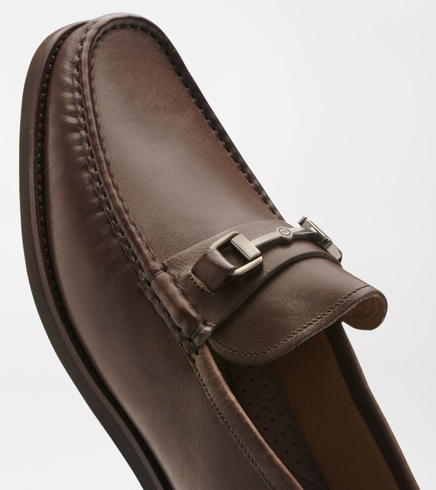 CROWN LEATHER BIT LOAFER BROWN