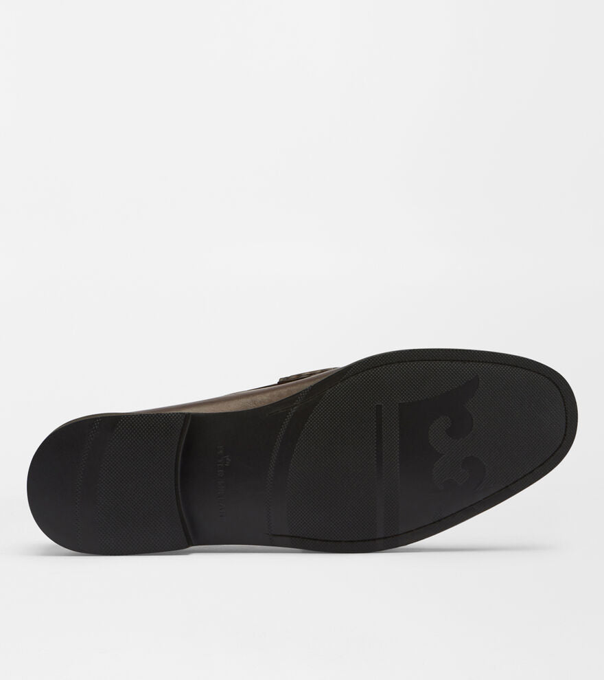 CROWN LEATHER BIT LOAFER BROWN