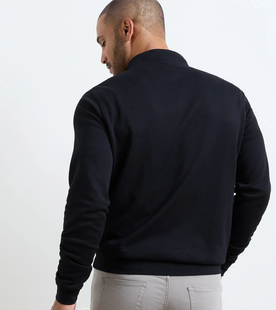 CROWN COMFORT QUARTER-ZIP PULLOVER Black