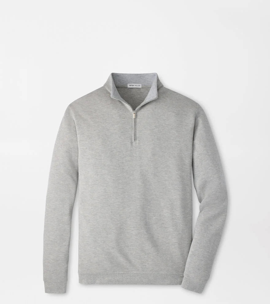 CROWN COMFORT QUARTER-ZIP PULLOVER LIGHT GREY