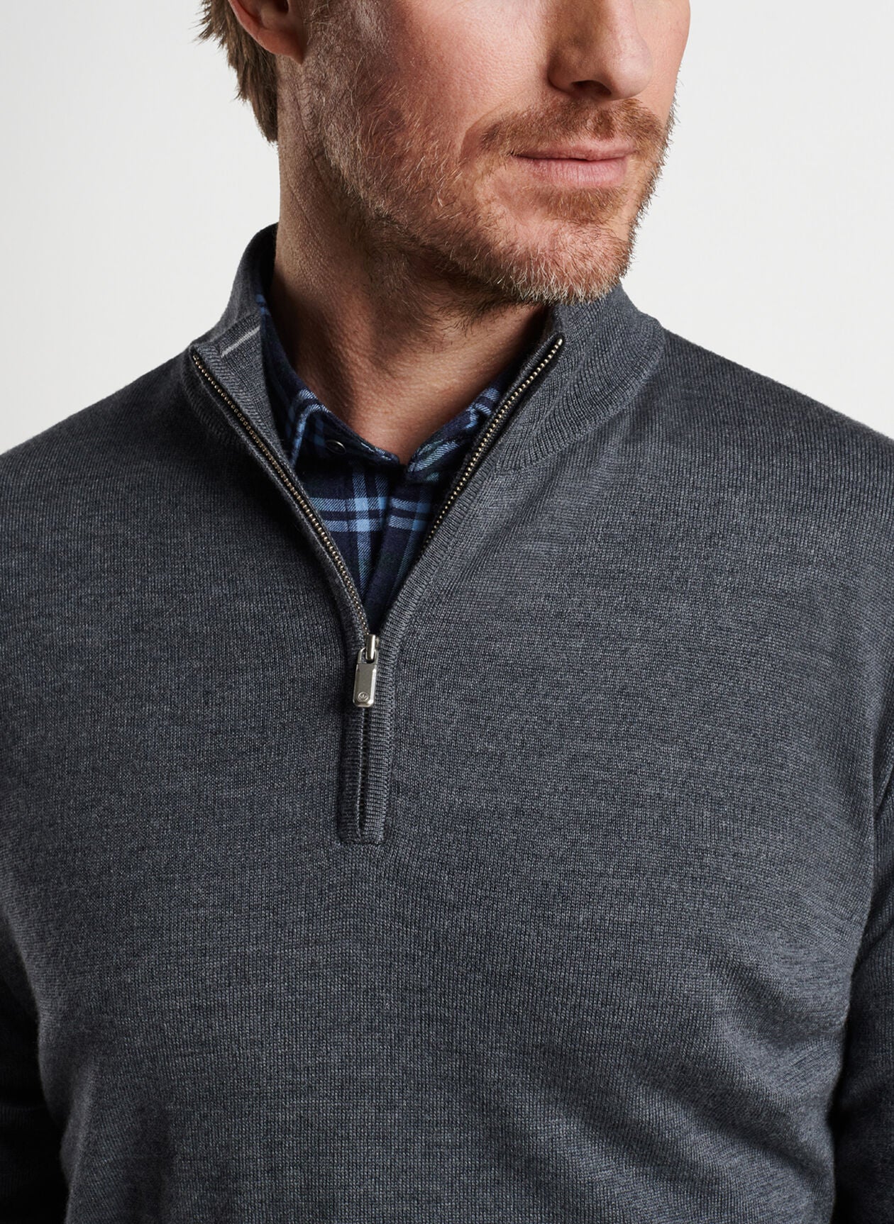 AUTUMN CREST QUARTER ZIP CHARCOAL