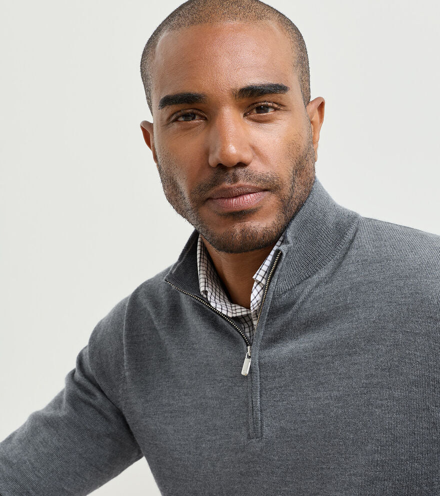 Autumn Crest Quarter Zip Charcoal