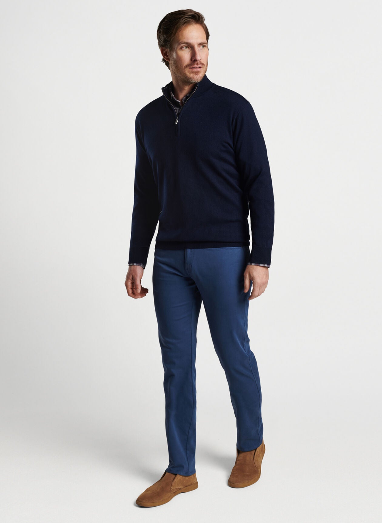 AUTUMN CREST QUARTER ZIP NAVY