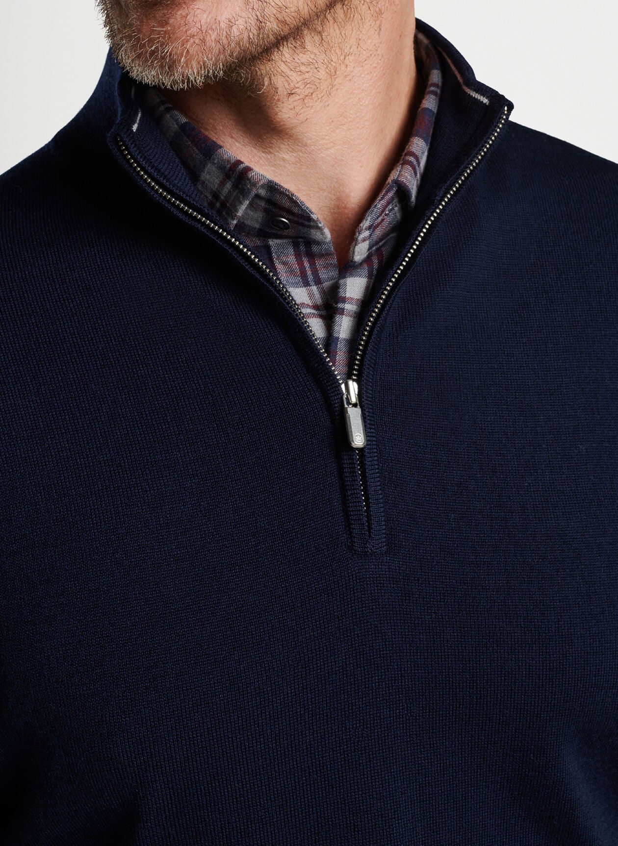 AUTUMN CREST QUARTER ZIP NAVY