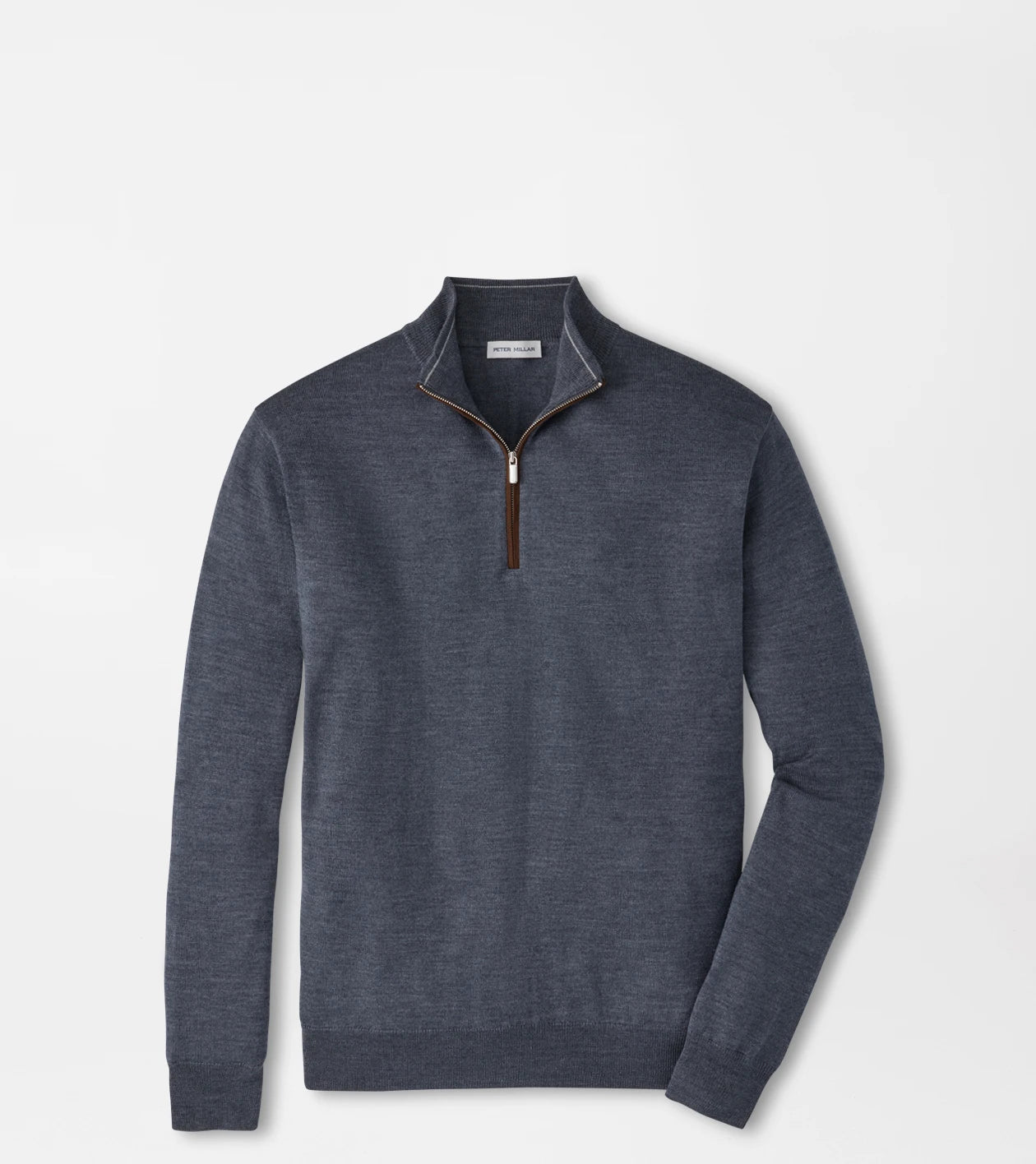 Autumn Crest Suede Trim Quarter-Zip Charcoal