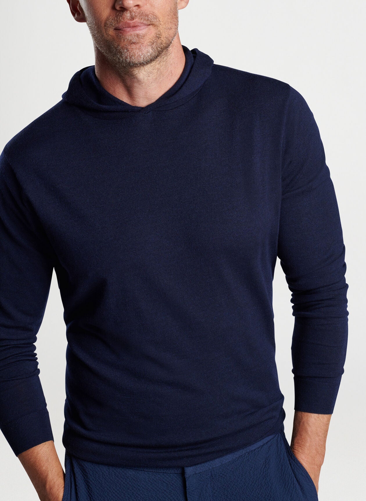 EXCURSIONIST FLEX POPOVER HOODIE NAVY