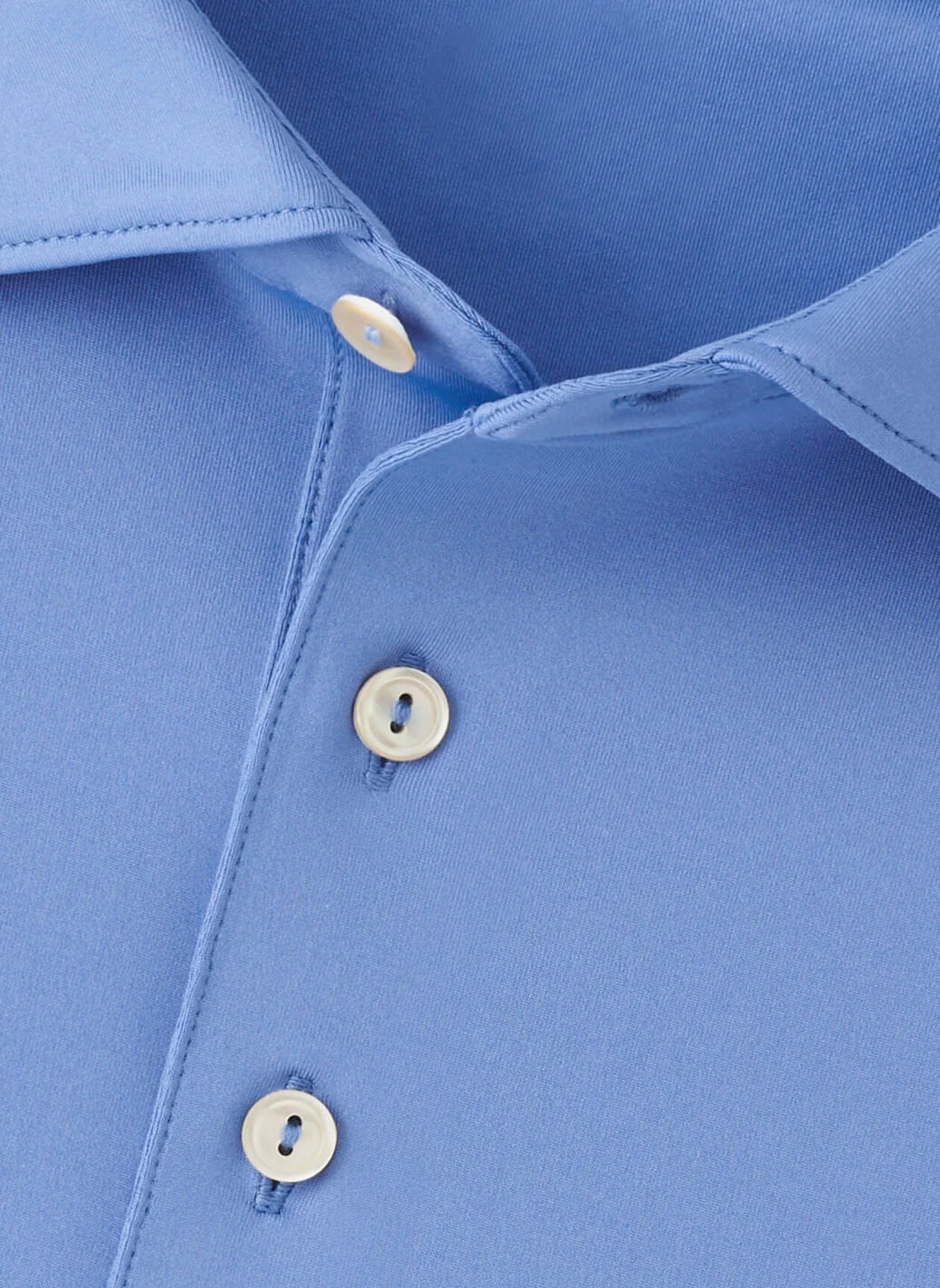 Solid Performance Jersey Polo Evening Tide