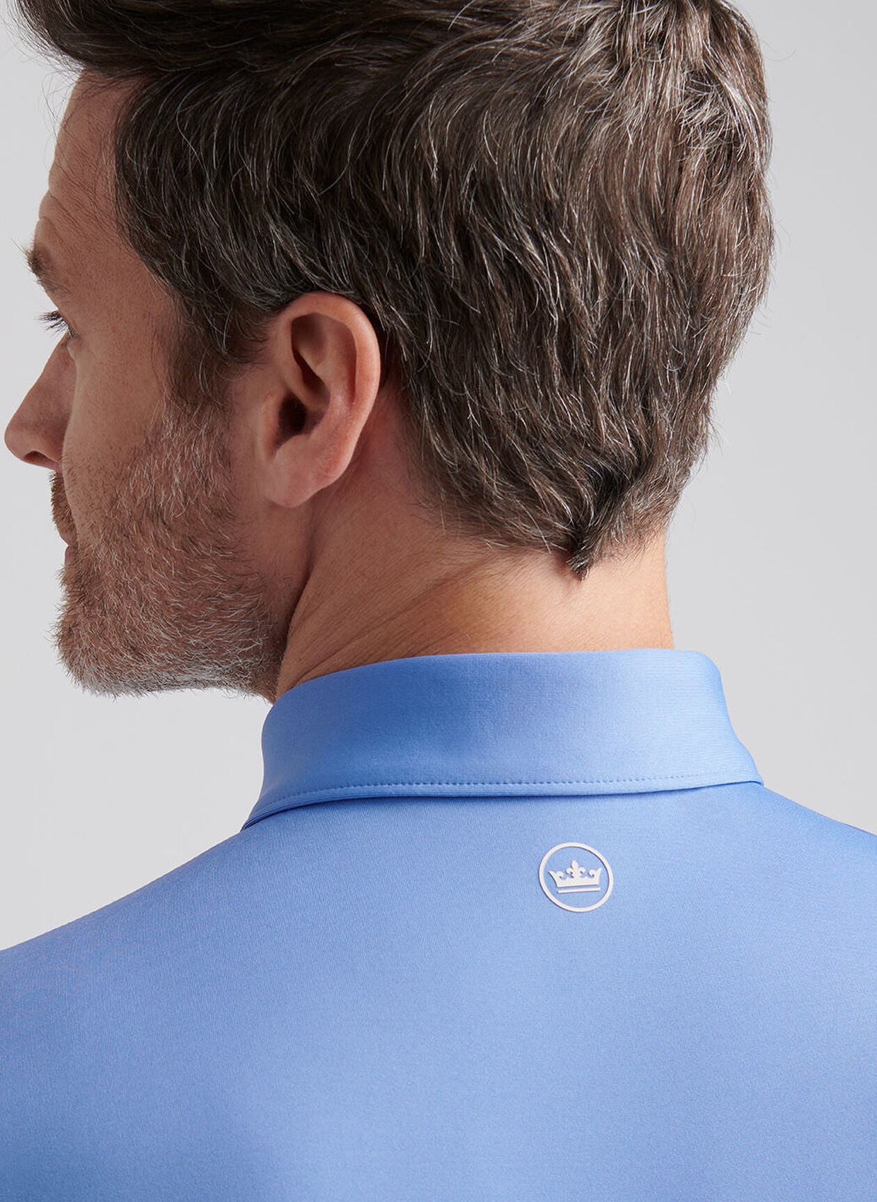 Solid Performance Jersey Polo Evening Tide