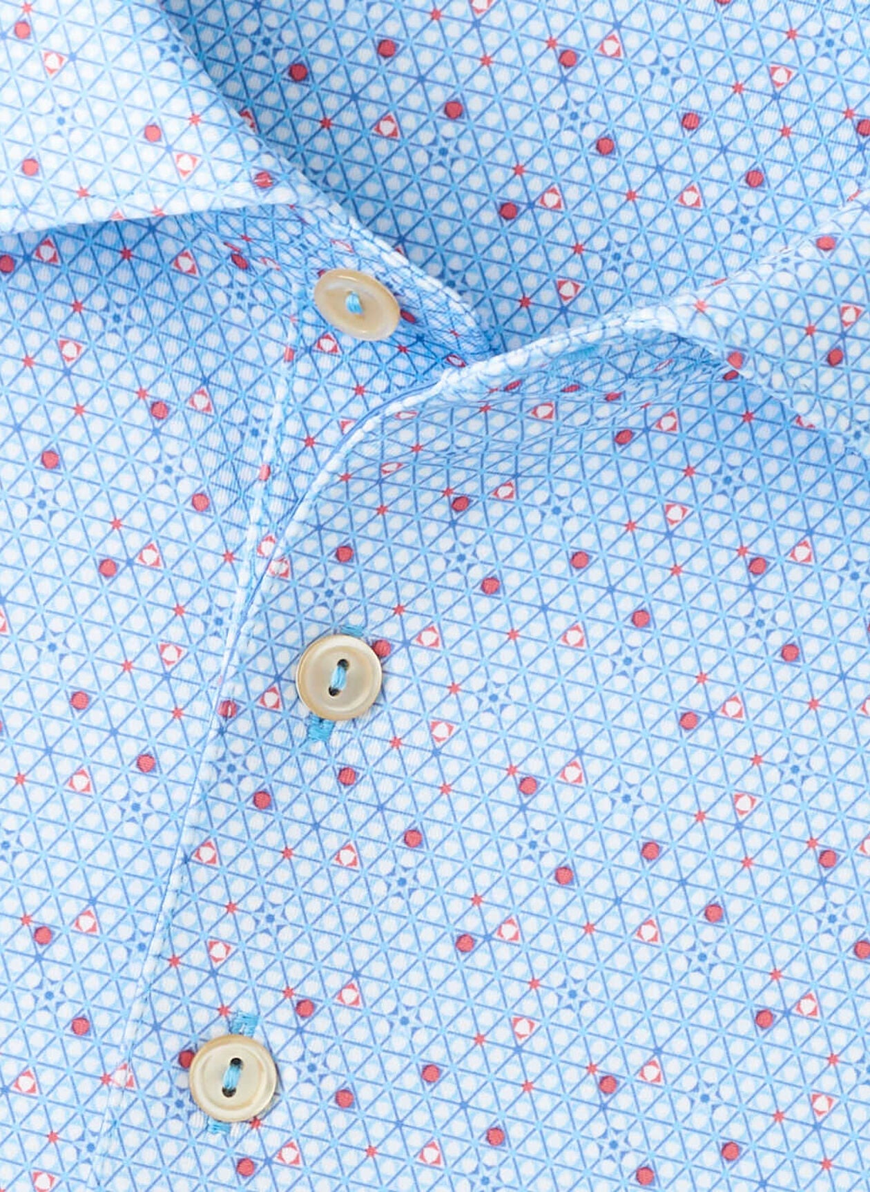 Costanzo Geo Performance Jersey Polo Seaport Blue