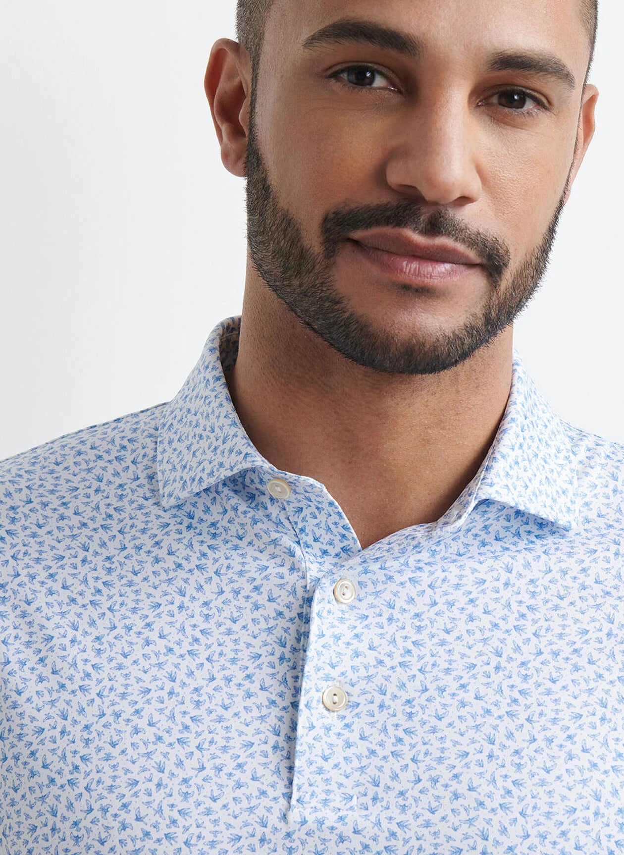 Finch Performance Jersey Polo White