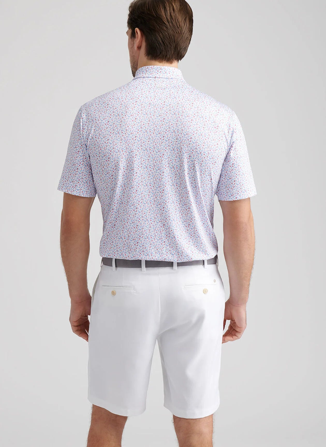 Orange Crush Performance Jersey Polo White
