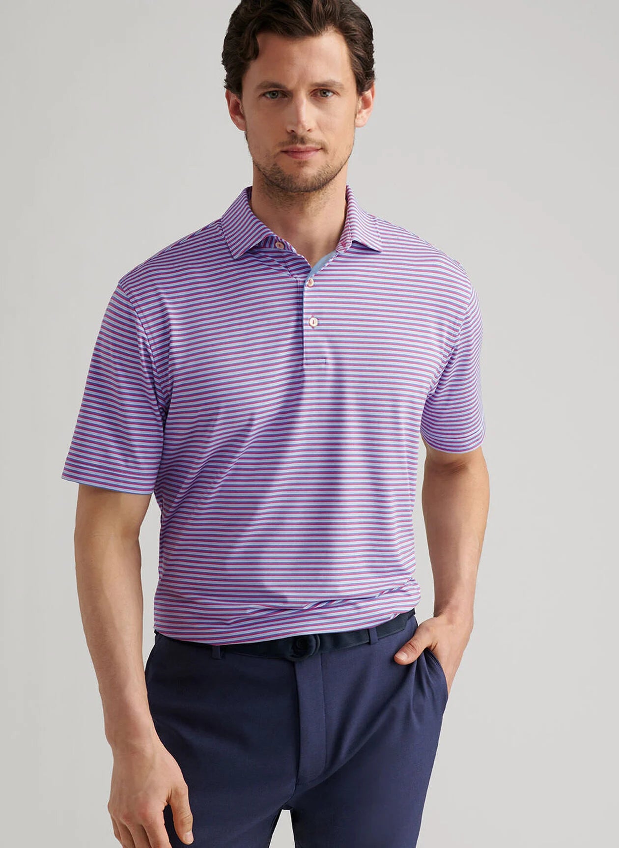 Lenway Performance Jersey Polo Rosewood