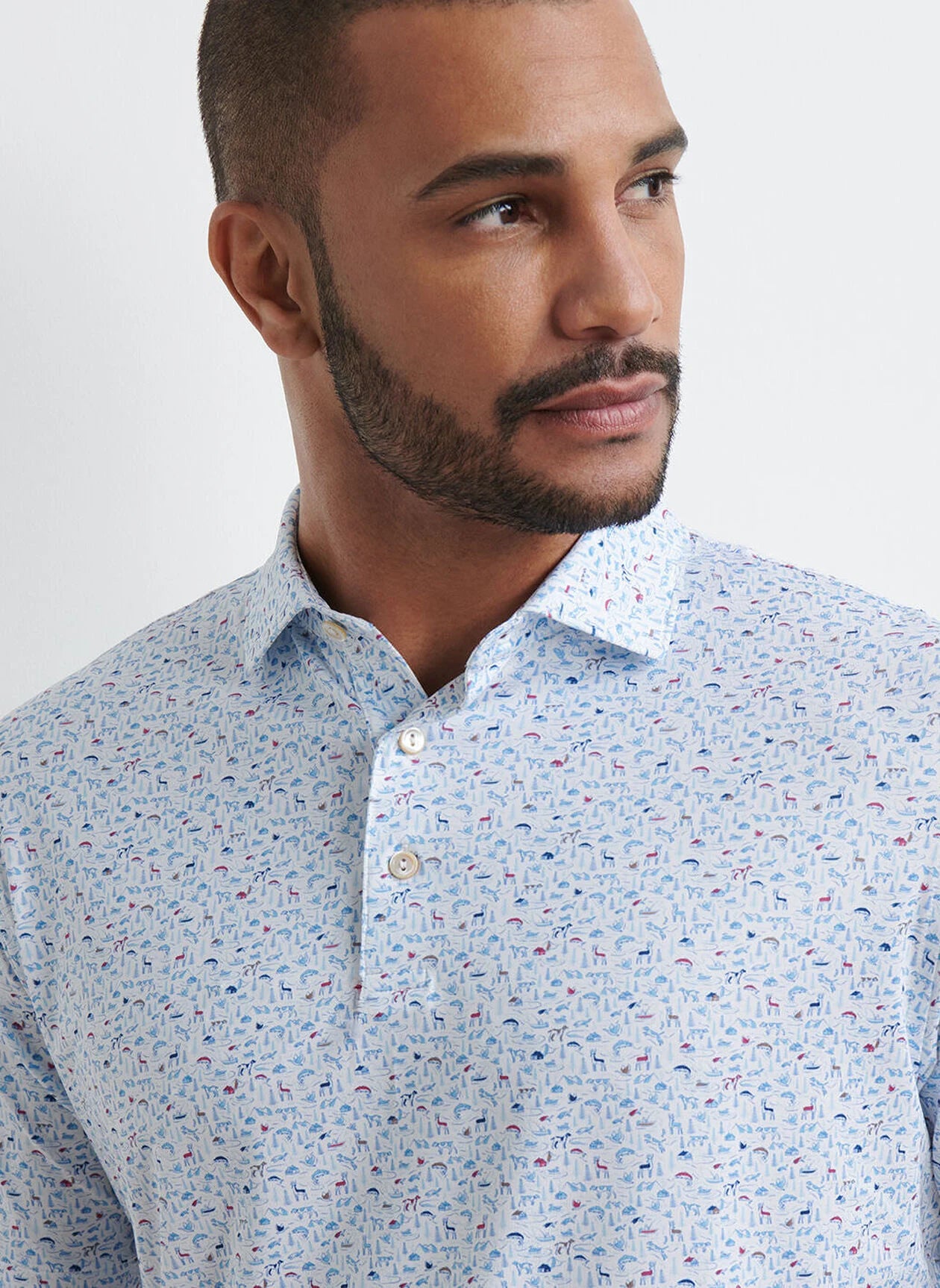 On The Hunt Performance Jersey Polo White