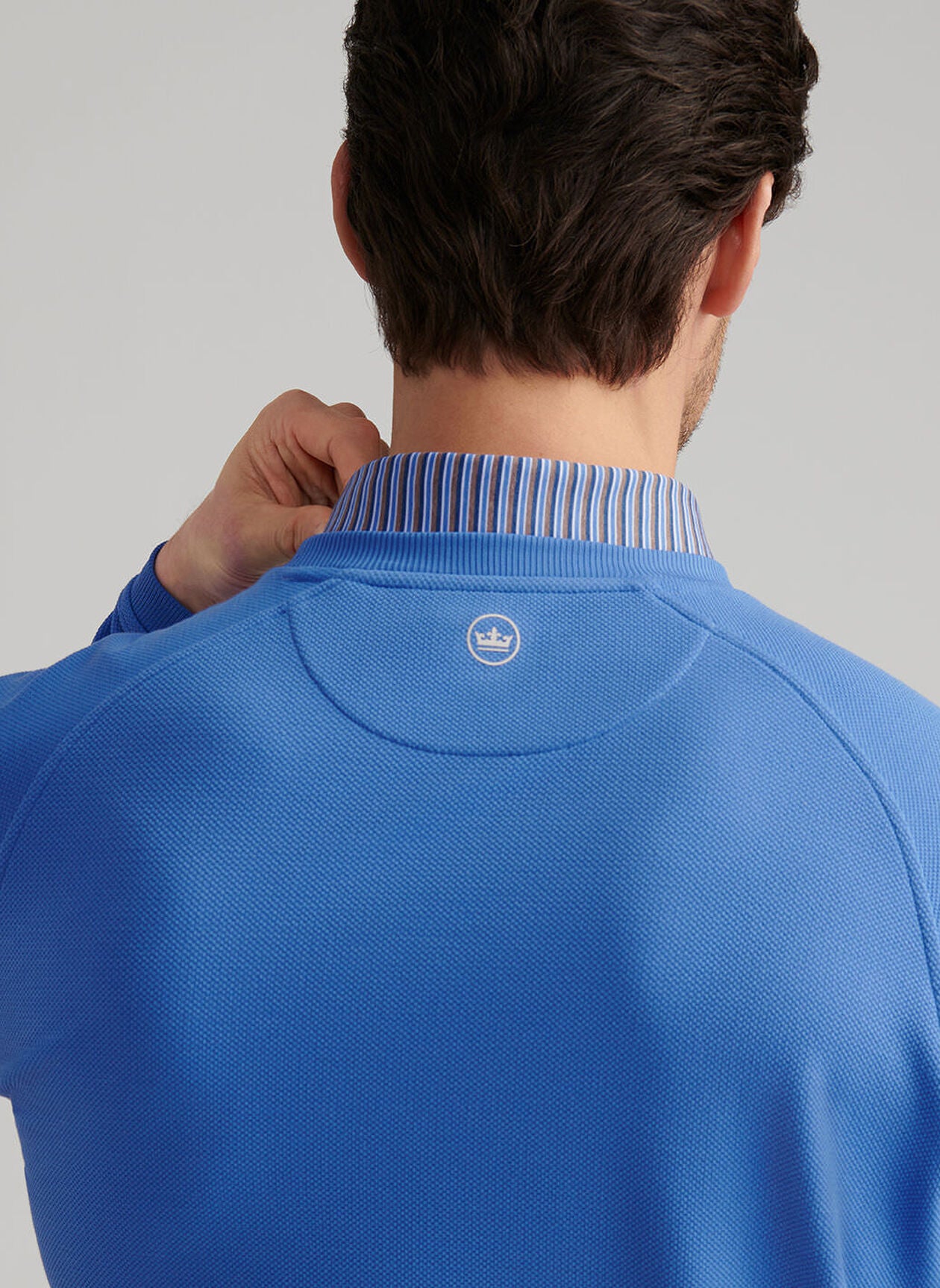 Cradle Piqué Performance Crewneck Evening Tide