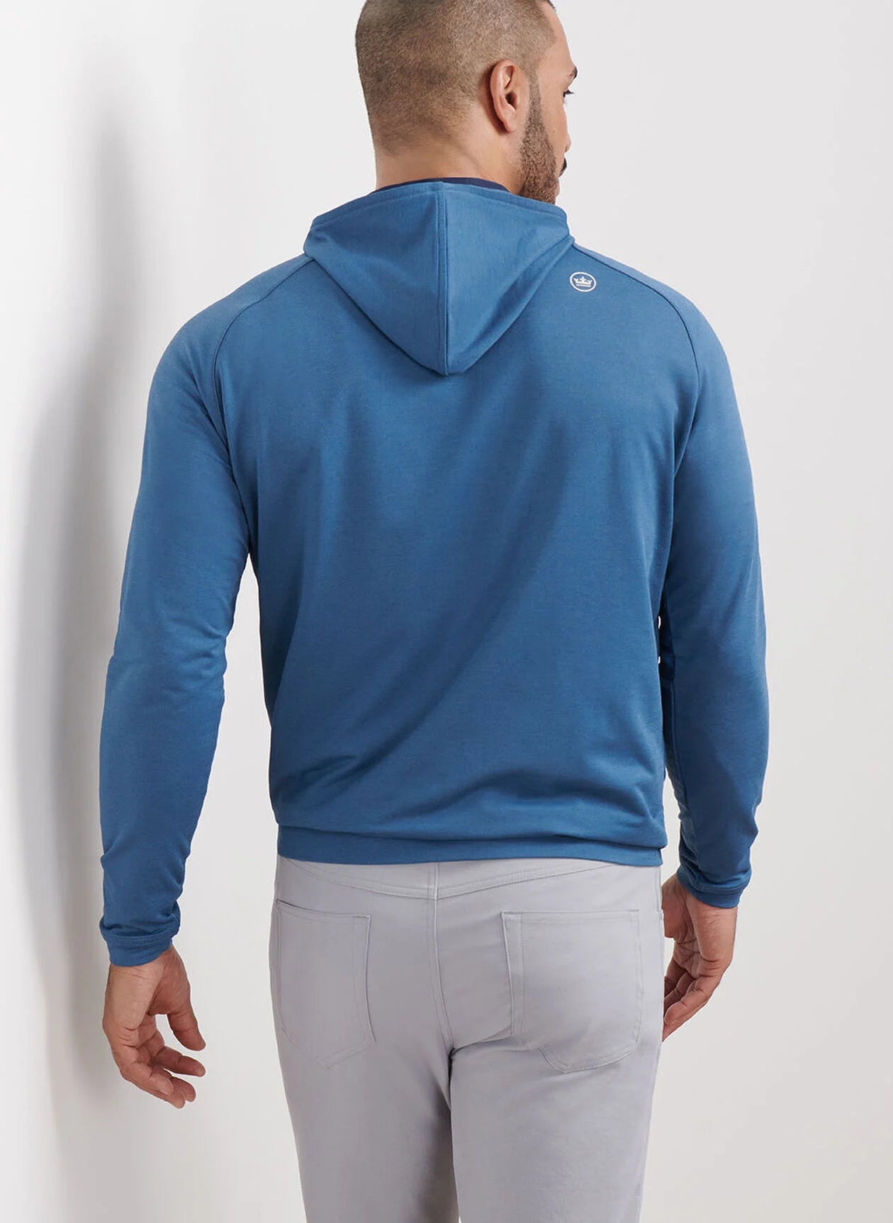 PINE PERFORMANCE HOODIE BLUE HAZE