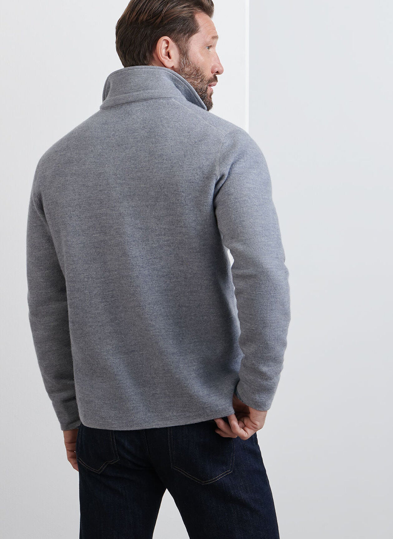 Carson Sweater Chore Coat Gale Grey