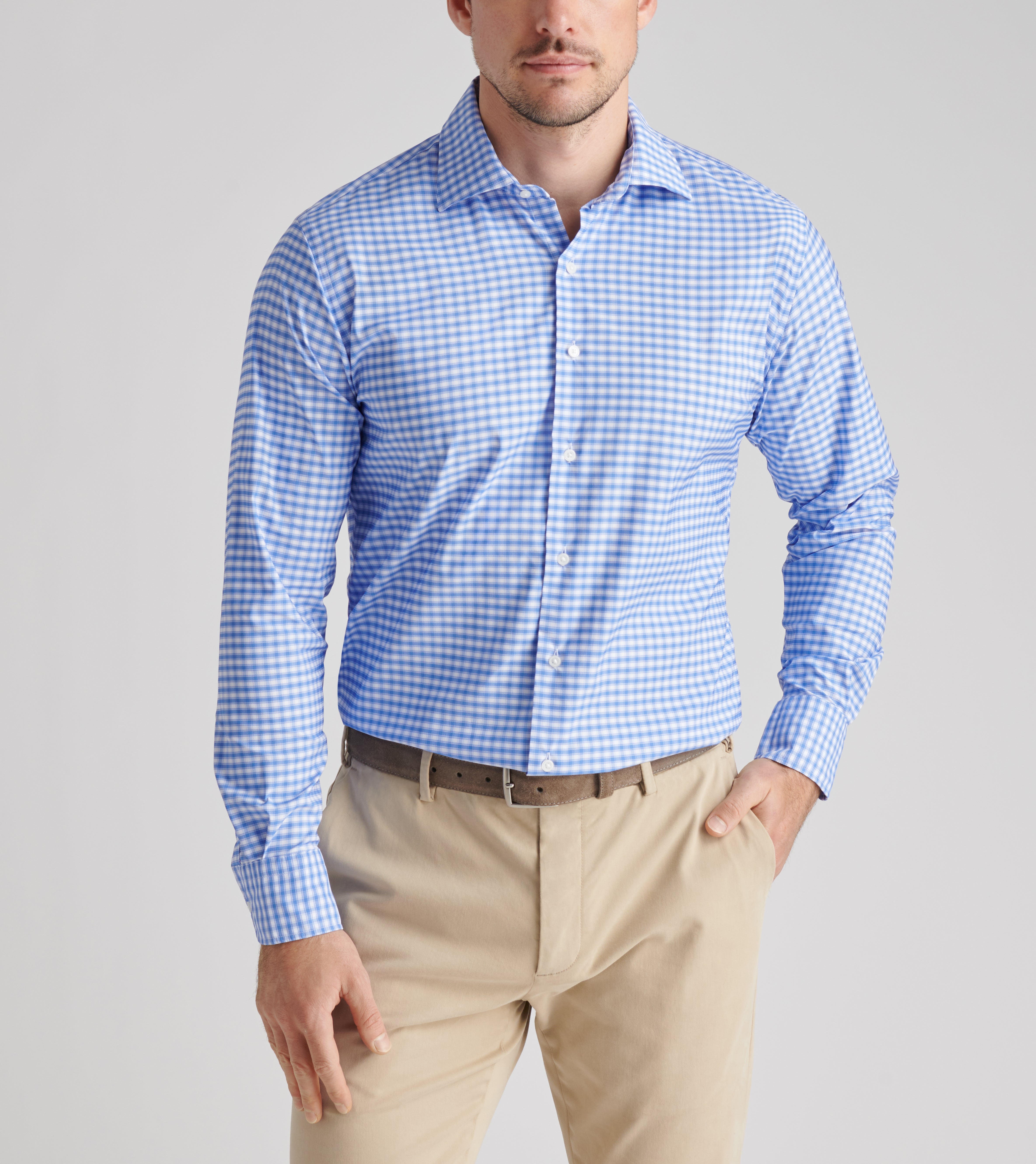 Fairbanks Performance Twill Sport Shirt Evening Tide