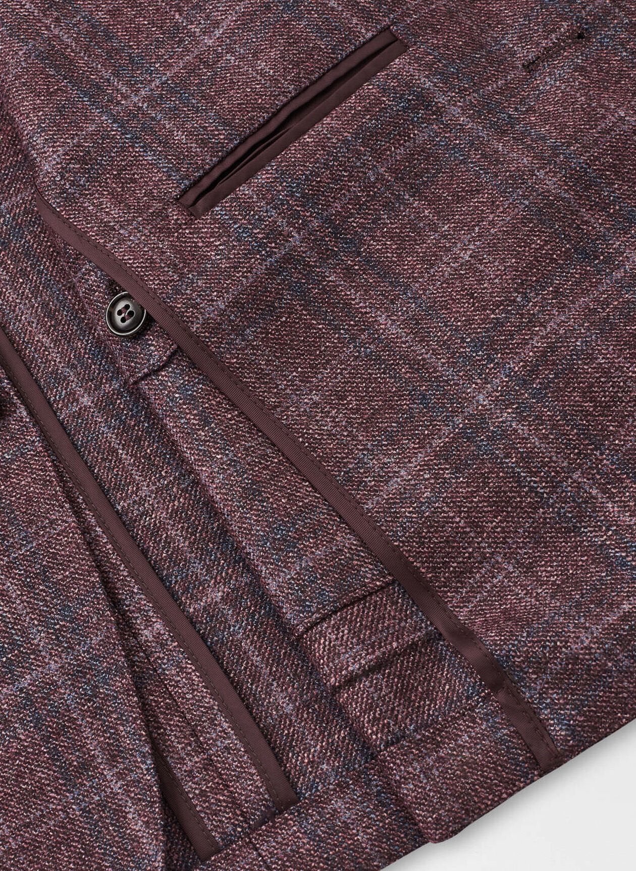 Claren Plaid Soft Jacket Garnet