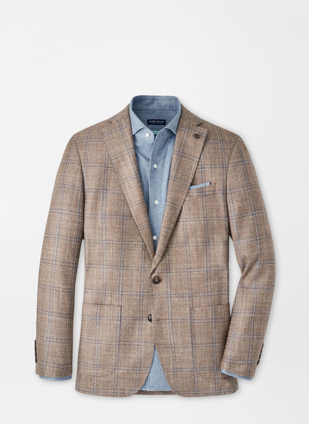 Leroy Windowpane Soft Jacket Walnut