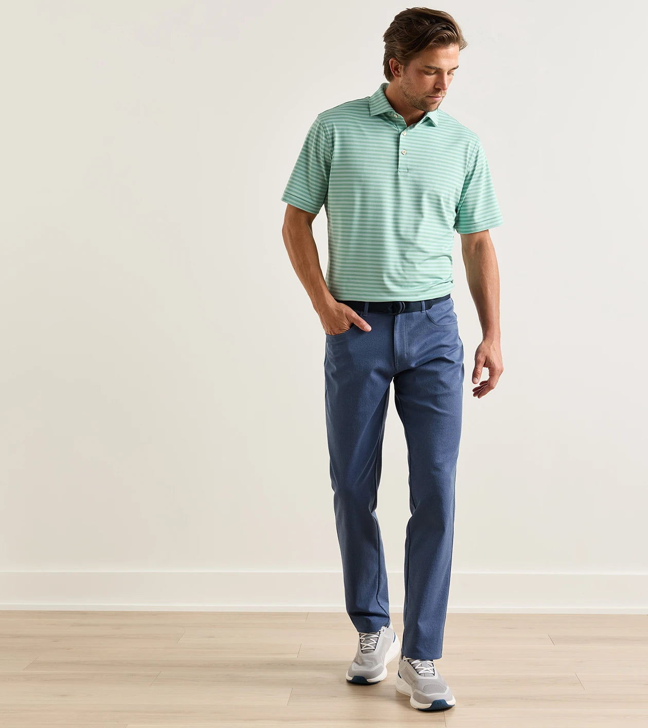 eb66 Mélange Performance Five-Pocket Pant Soft Navy