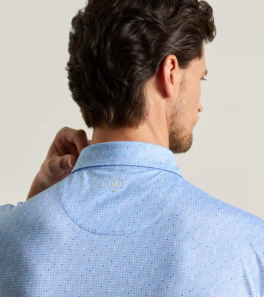 RIVINGTON PERFORMANCE JERSEY POLO ESTATE BLUE