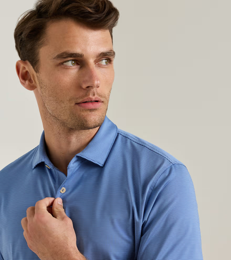 Jubilee Performance Jersey Polo Bali Blue/Estate Blue