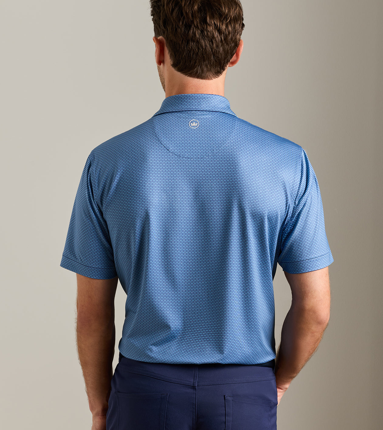HAGUE PERFORMANCE JERSEY POLO BALI BLUE