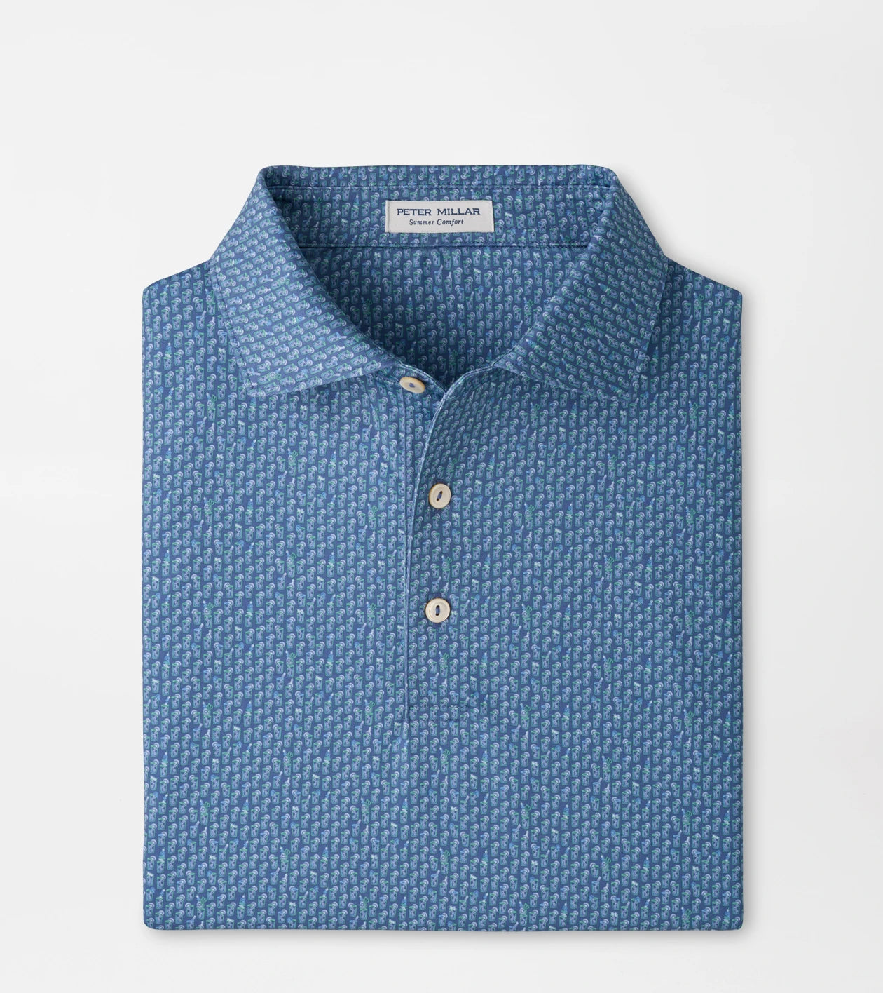 BLOODY MARY BAR PERFORMANCE JERSEY POLO BALI BLUE