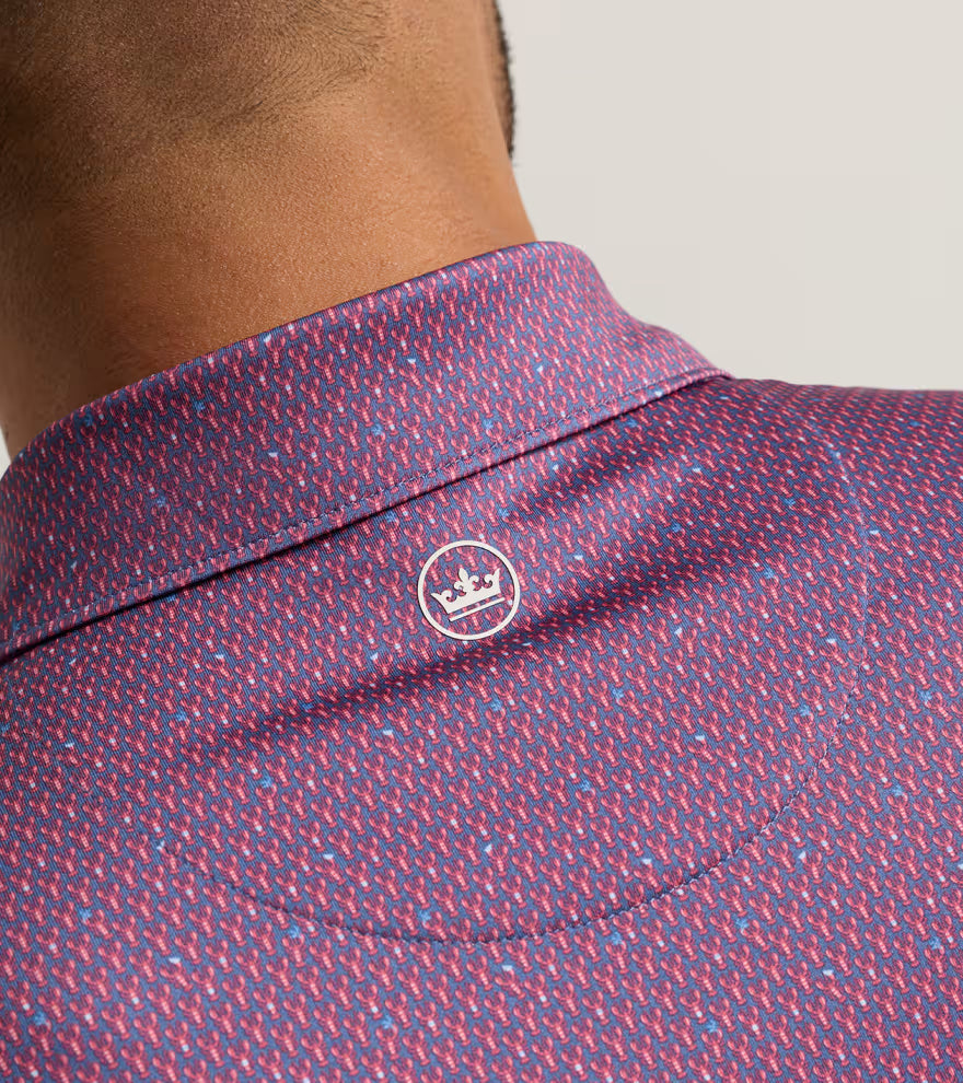 LOBSTER BOIL PERFORMANCE JERSEY POLO BALI BLUE