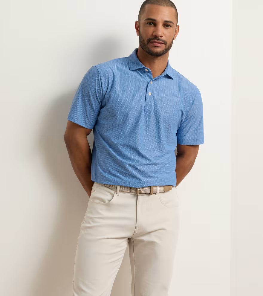 Currituck Performance Mesh Polo Cottage Blue
