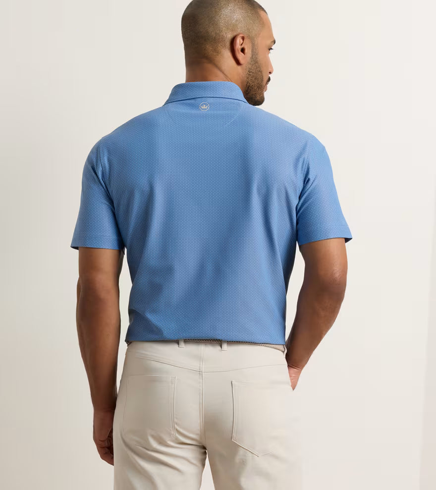 Currituck Performance Mesh Polo Cottage Blue