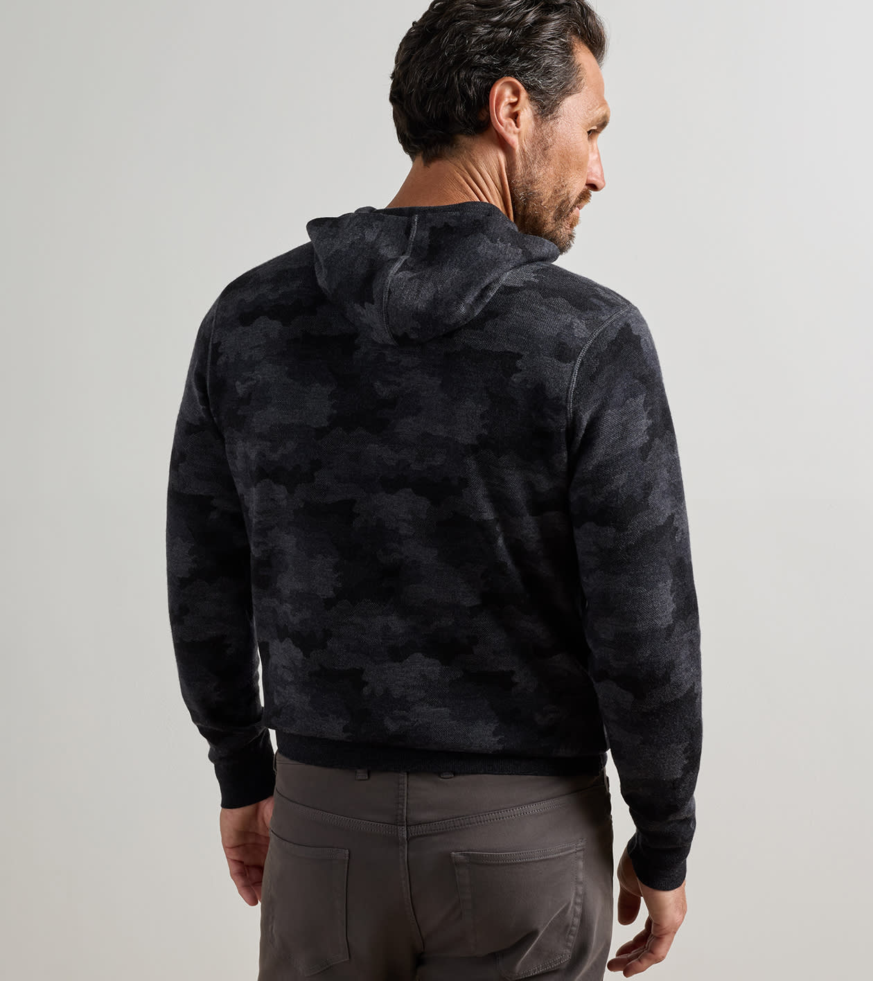 Reversible Camo Hoodie Black