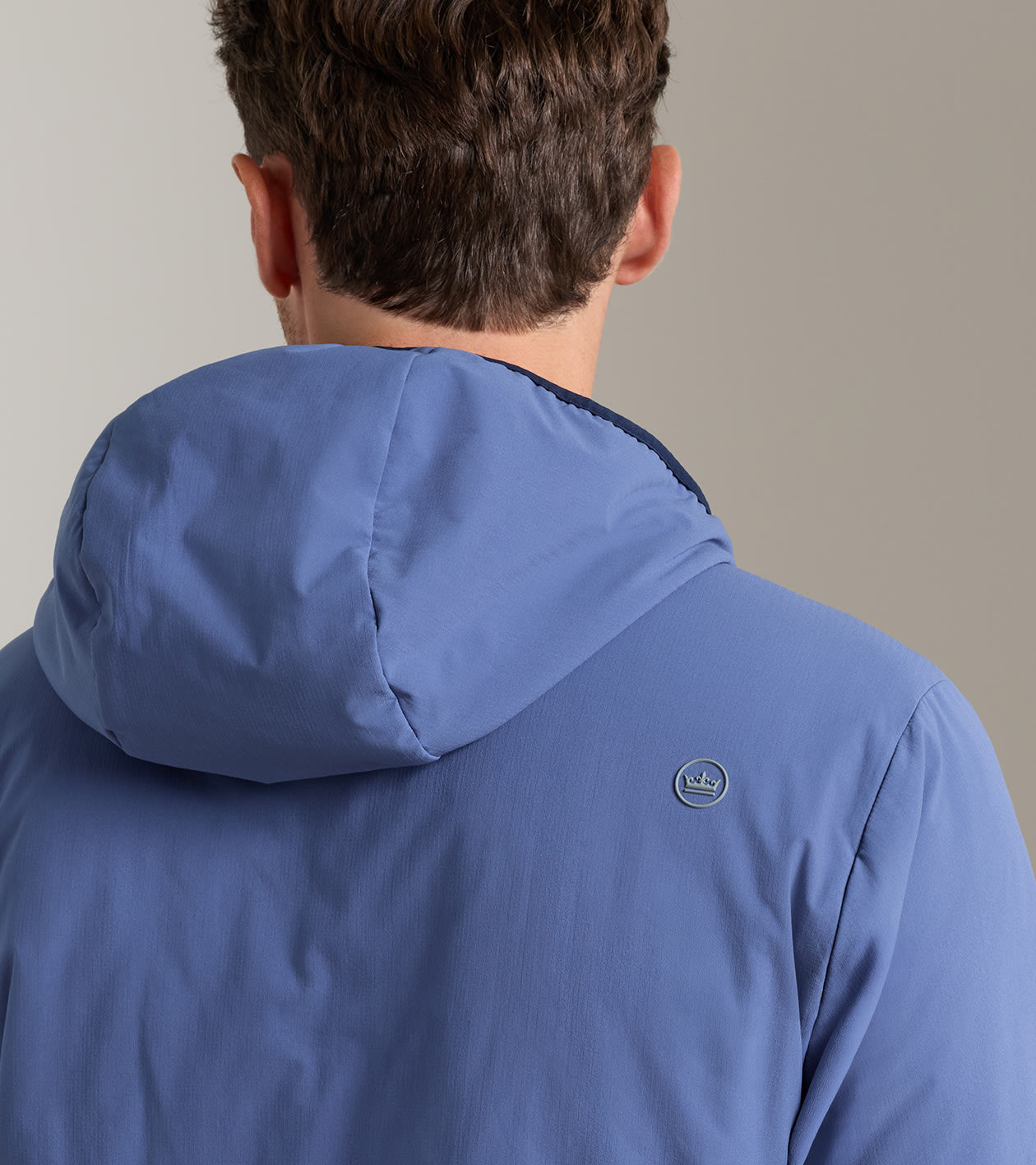RIDGE HALF-ZIP HOODIE BALI BLUE