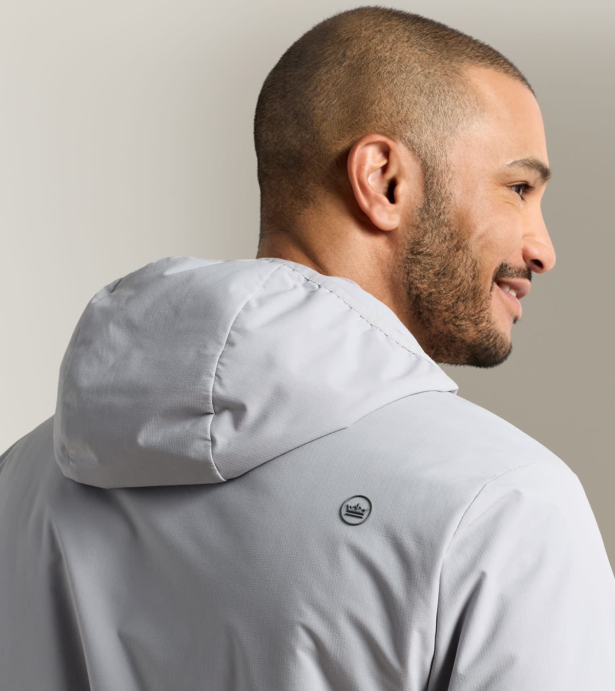 RIDGE HALF-ZIP HOODIE BRITISH GREY