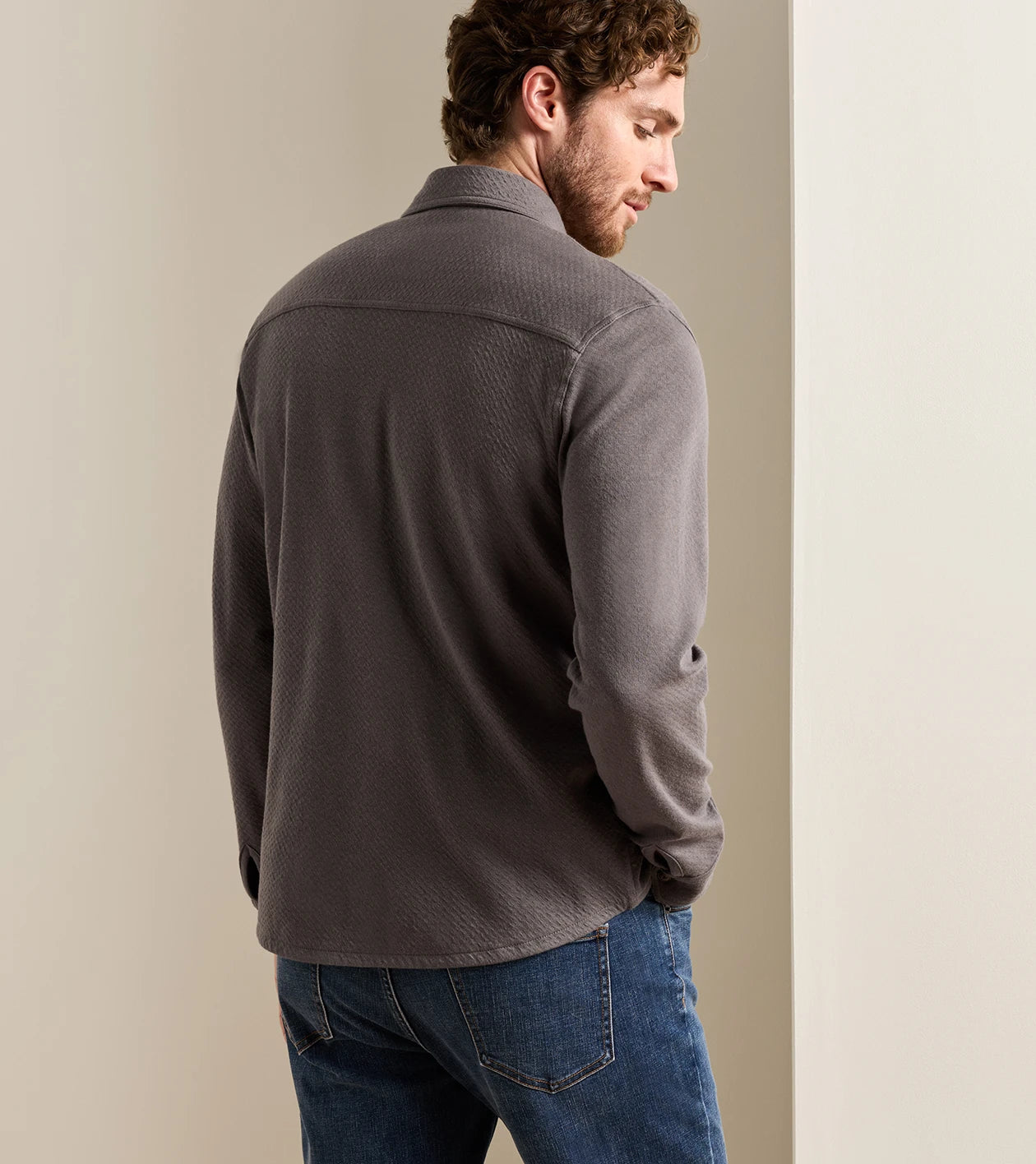 Ridgeline Knit Shirt Jacket Charcoal