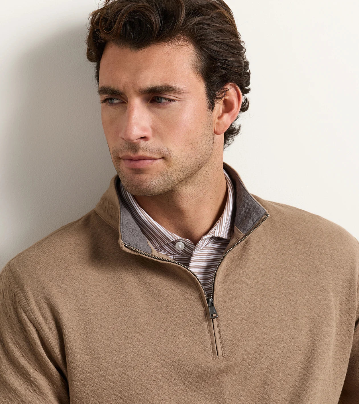 RIDGE HALF-ZIP KNIT QUARTER-ZIP SAWGRASS
