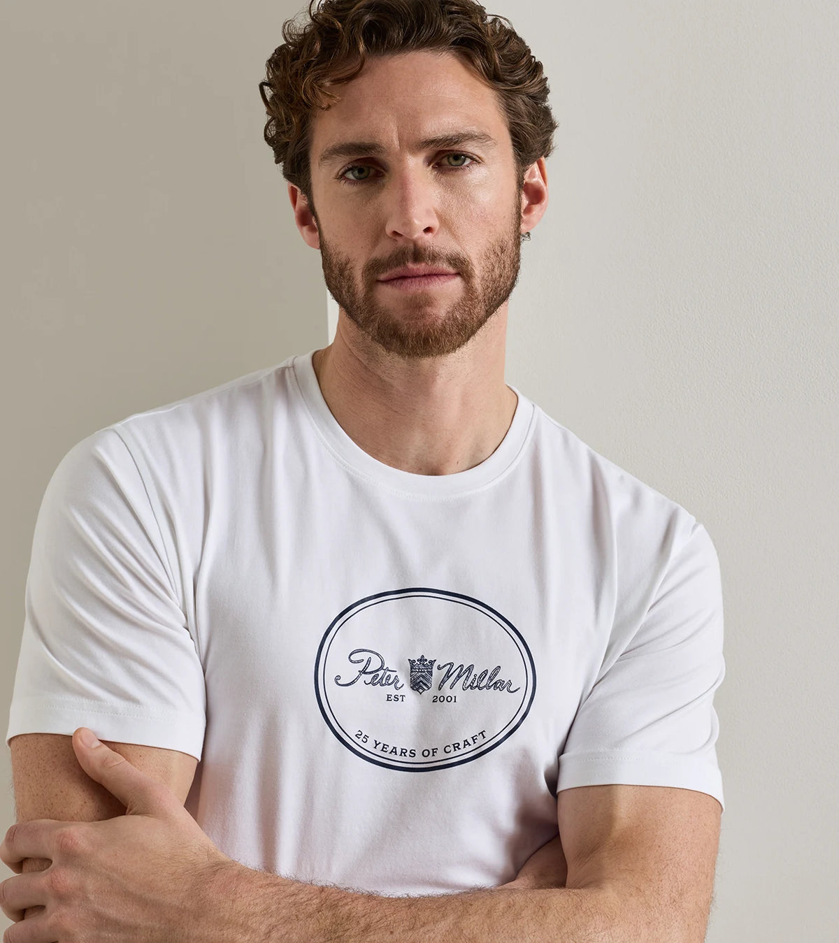 25th Anniversary T-Shirt Navy White