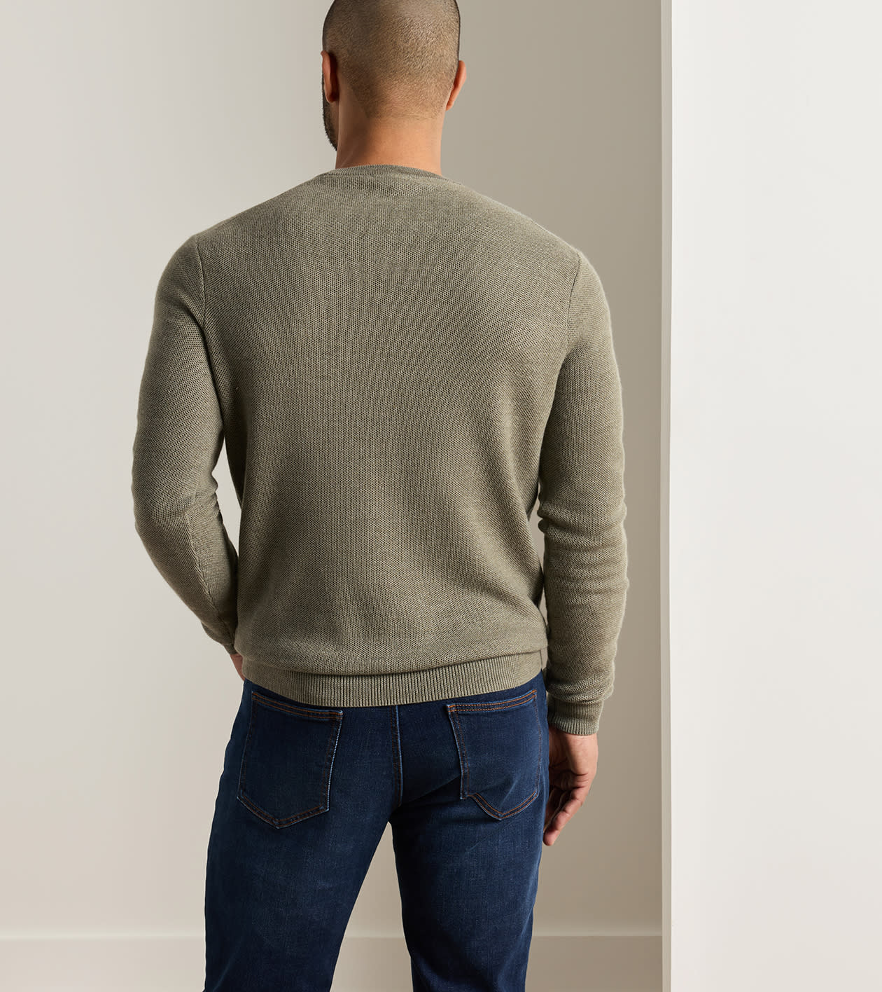 Autumn Crest Honeycomb Crewneck Sweater Fatigue