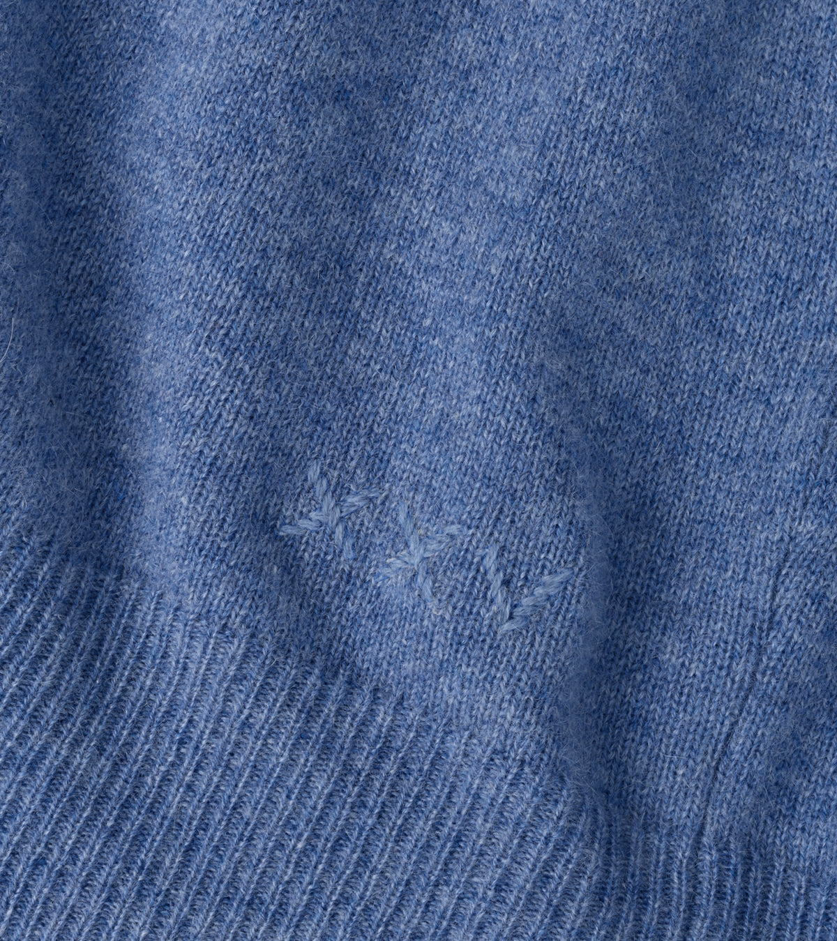 25th Anniversary Cashmere Quarter-Zip Sweater Astral Blue