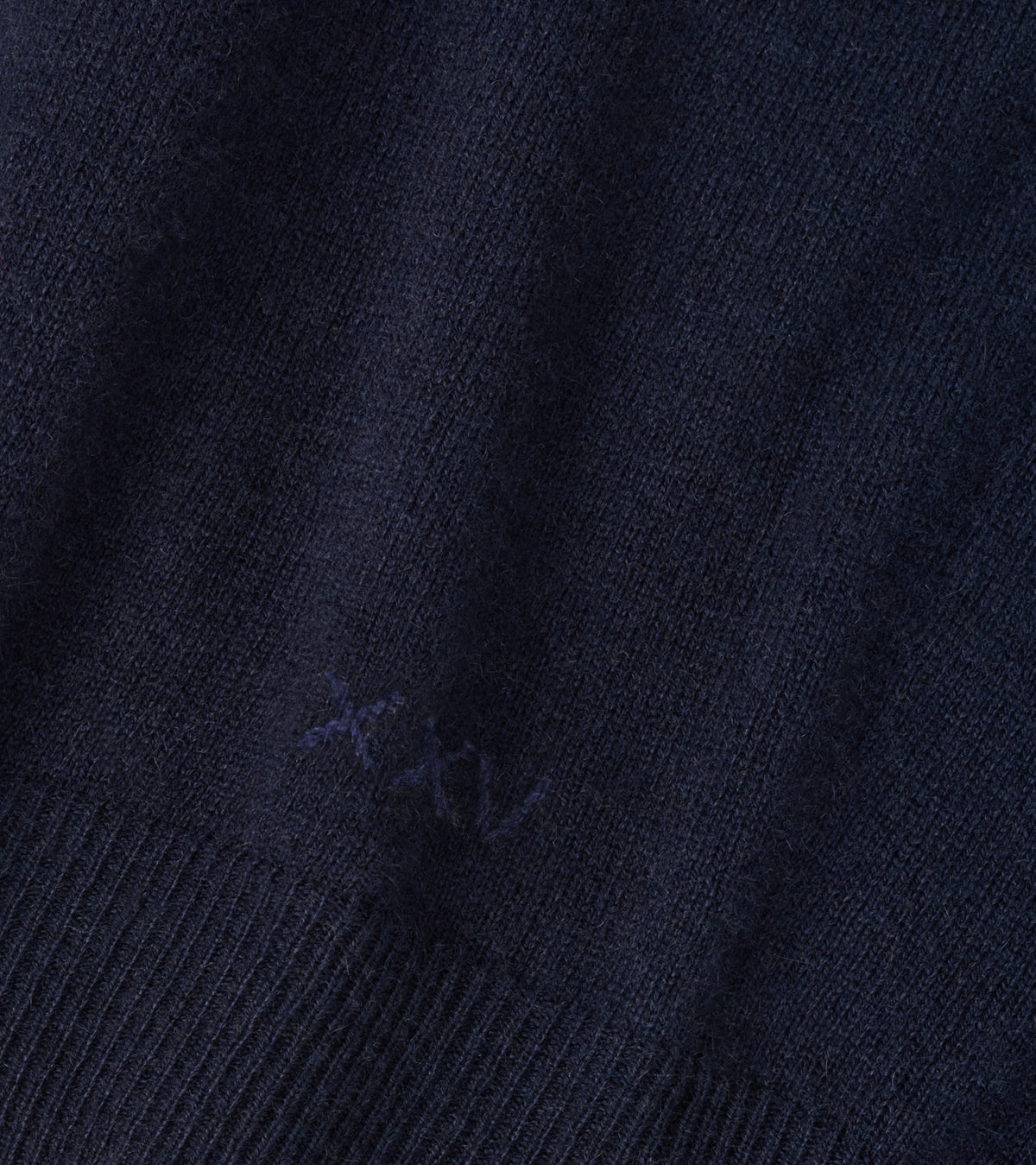 25th Anniversary Cashmere Quarter-Zip Sweater Navy