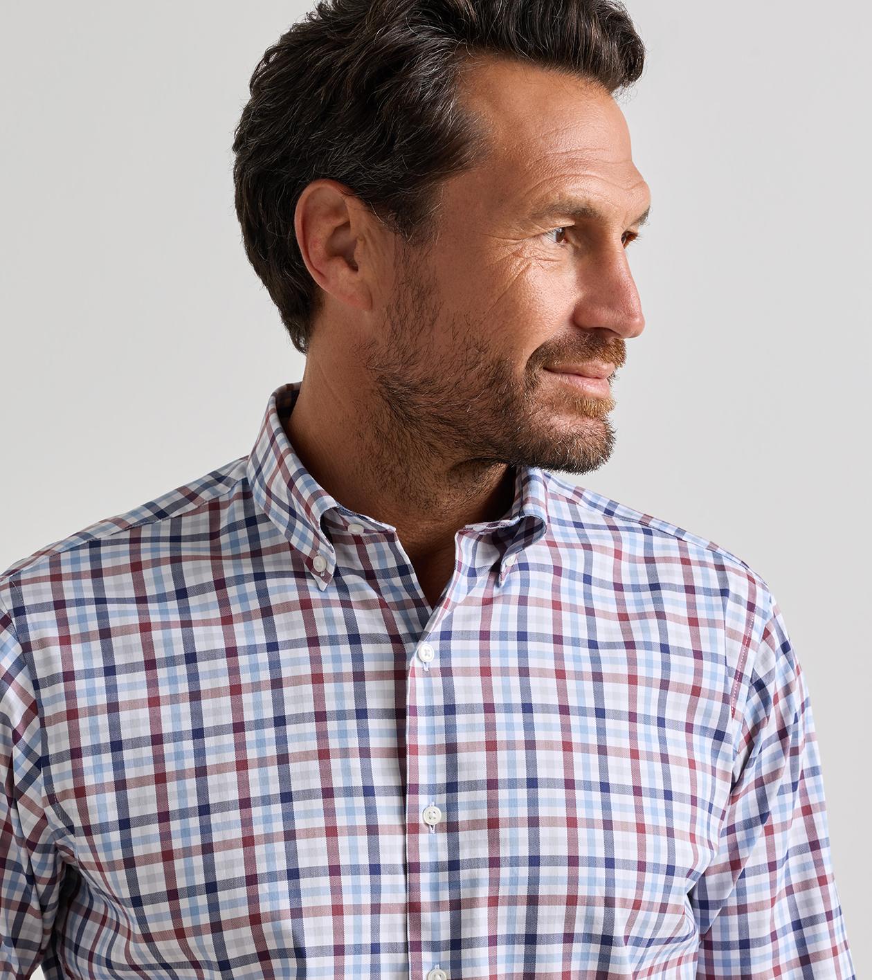 Elliot Crown Lite Cotton-Stretch Sport Shirt Lakeside