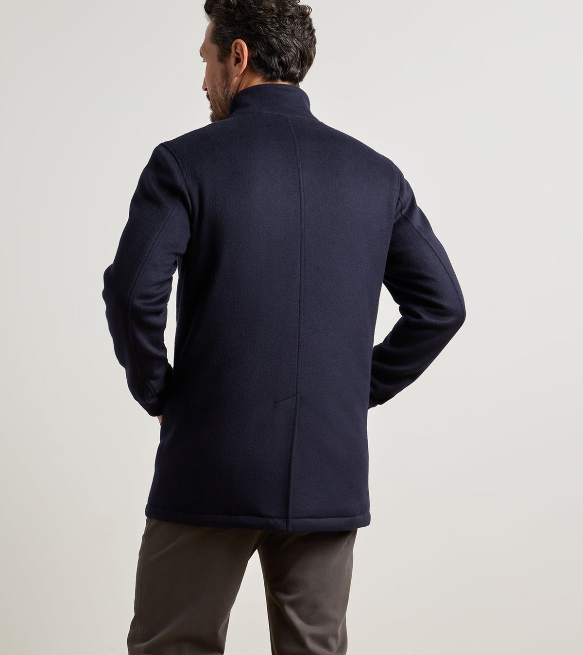 CROWN FLEX MERINO CITY COAT NAVY