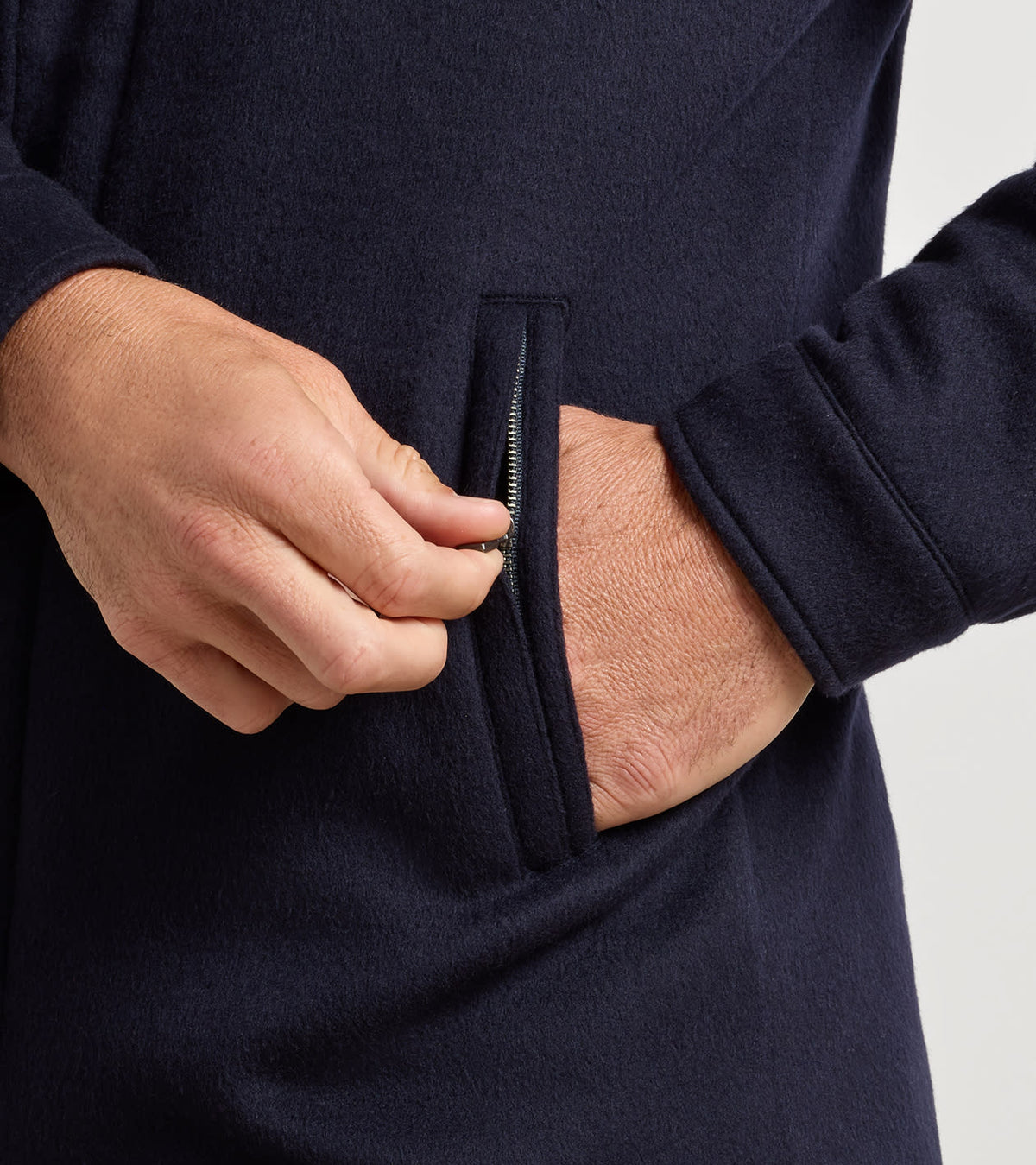 CROWN FLEX MERINO CITY COAT NAVY