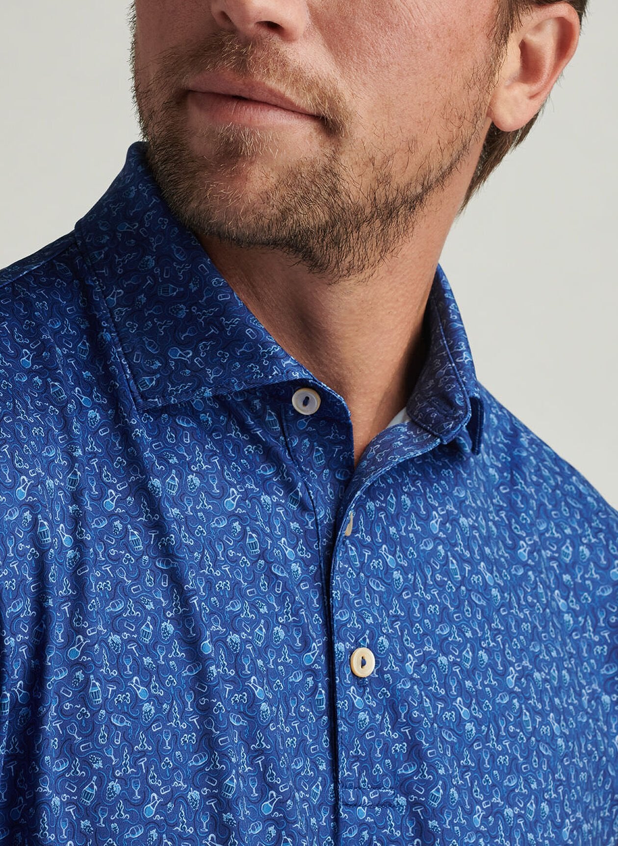 WINE COUNTRY PERFORMANCE JERSEY POLO SPORT NAVY