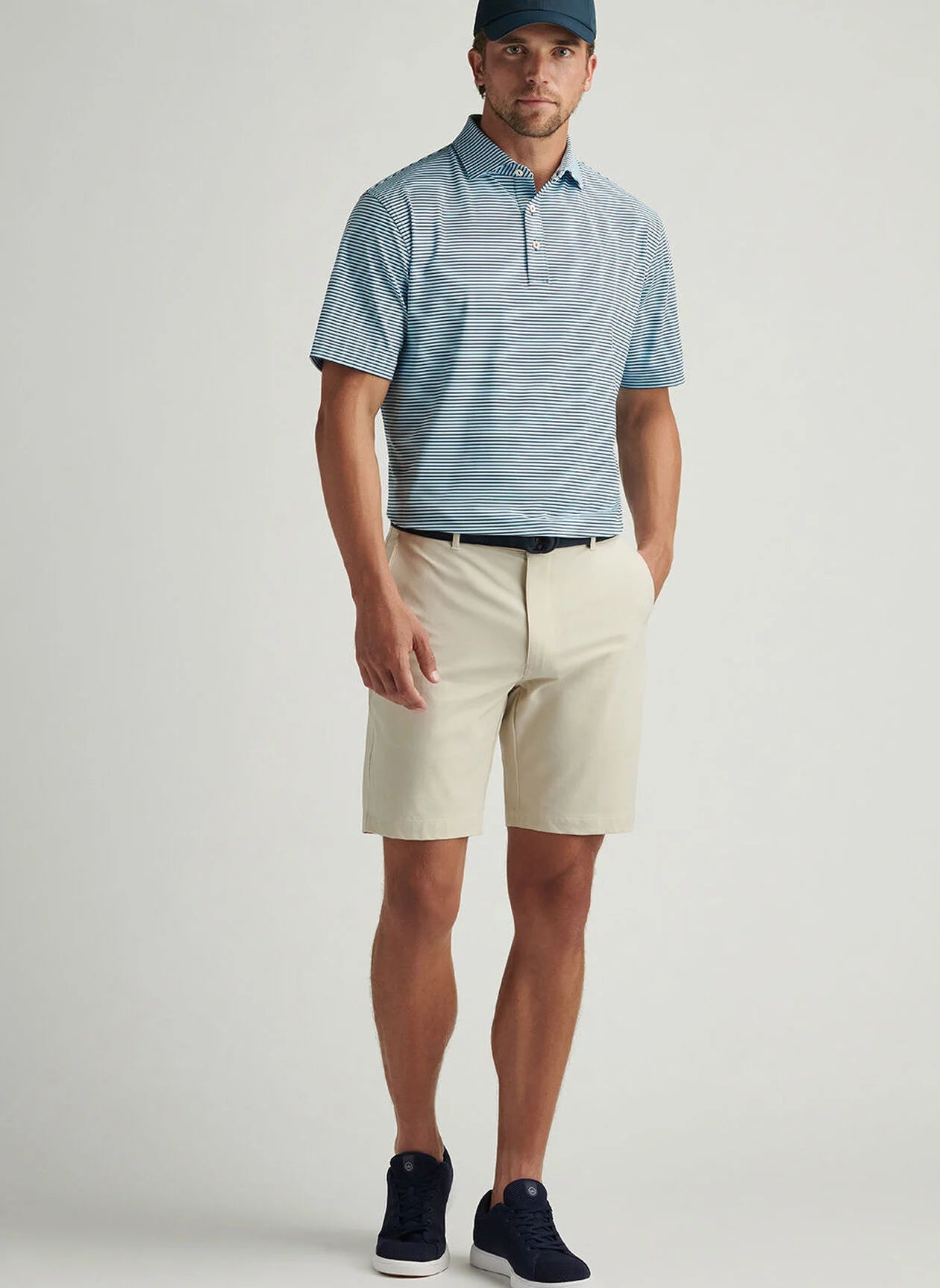 LINDEN PERFORMANCE JERSEY POLO NAVY